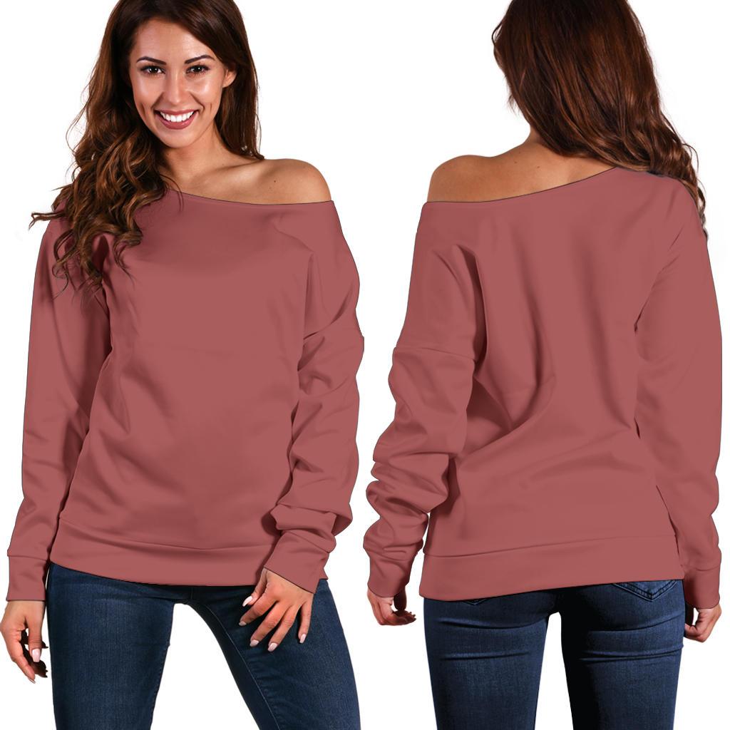 Breadwinner Powerlips - Women's Off Shoulder Sweater-Amaze Style™-Women's Off Shoulder Sweater - Breadwinner Powerlips - Women's Off Shoulder Sweater-2XS-Vibe Cosy™