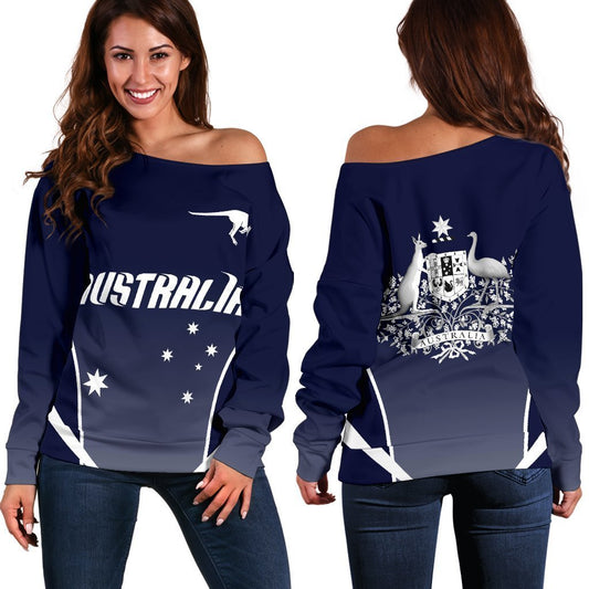 Australia Active Women's Off Shoulder Sweater-WOMENS OFF SHOULDER SWEATERS-HD09-Women's Off Shoulder Sweater-2XS-Vibe Cosy™