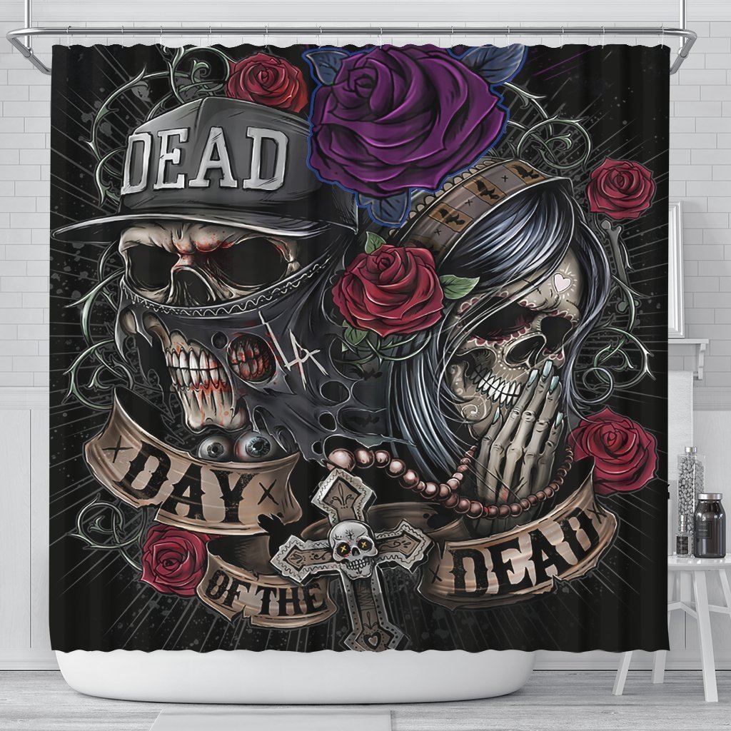 Day of the Dead Set-6teenth Outlet-Shower curtains-Vibe Cosy™