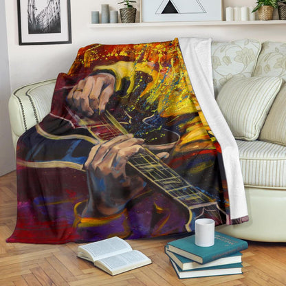 Chitarra e Colori - Coperta in Pile -Amaze Style™-Premium BlanketChitarra e Colori - Coperta in Pile -Youth (56 x 43 inches / 140 x 110 cm)-Vibe Cosy™