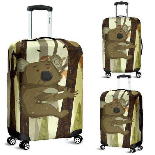 Australia Koala Luggage Cover 04 k7-LUGGAGE COVERS-HP Arts-Luggage Covers - Australia Koala Luggage Cover 04 K2-Small 18-22 in / 45-55 cm-Vibe Cosy™