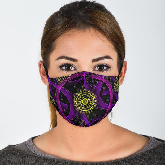 Purple Circle-Amaze Style™-Face Mask - Purple Circle-Adult Mask + 2 FREE Filters (Age 13+)-Vibe Cosy™