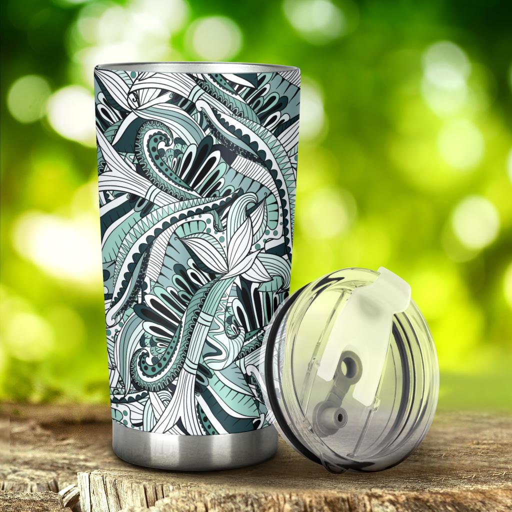 Funky Patterns (Black) - Travel Tumbler-Amaze Style™-Tumbler - Funky Patterns (Black) - Travel Tumbler-20oz Large-Vibe Cosy™