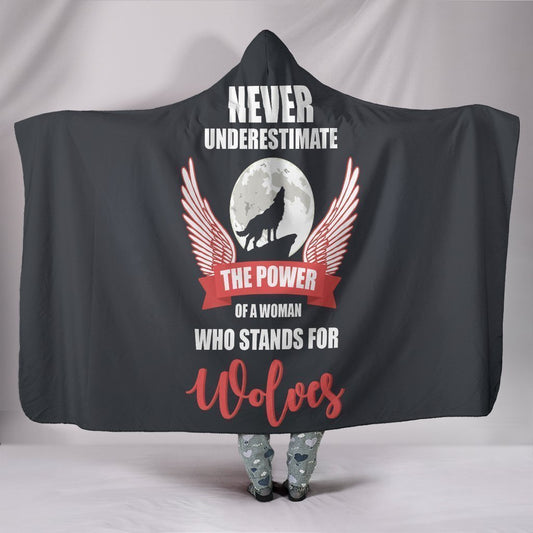 Custom Hoodie Blanket - Wolf Life-6teenth World™-Hooded Blanket-Youth 60"x45"-Vibe Cosy™