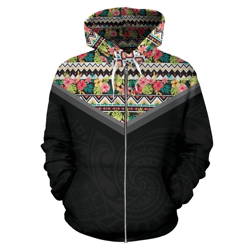 Hawaii Vintage Pattern Hoodie Mix - AH - J9-ALL OVER PRINT ZIP HOODIES (P)-Phaethon-Zip-Up Hoodie-S-Vibe Cosy™