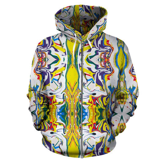 Astratto - Felpa con cappuccio -Amaze Style™-Men's Zip-Up HoodieAstratto - Felpa con cappuccio -S-Vibe Cosy™