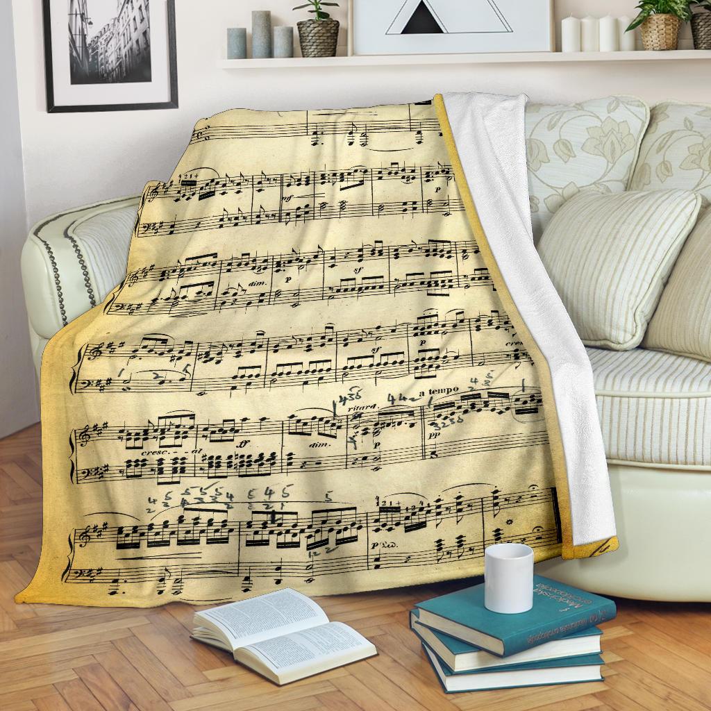 Vecchio Spartito - Coperta in Pile -Amaze Style™-Premium BlanketVecchio Spartito - Coperta in Pile -Youth (56 x 43 inches / 140 x 110 cm)-Vibe Cosy™
