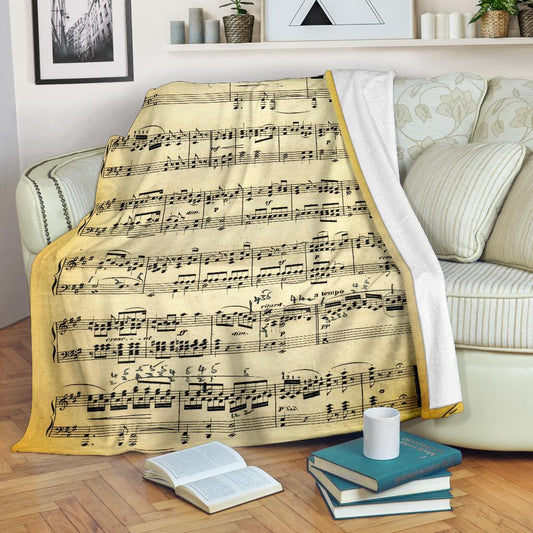 Vecchio Spartito - Coperta in Pile -Amaze Style™-Premium BlanketVecchio Spartito - Coperta in Pile -Youth (56 x 43 inches / 140 x 110 cm)-Vibe Cosy™
