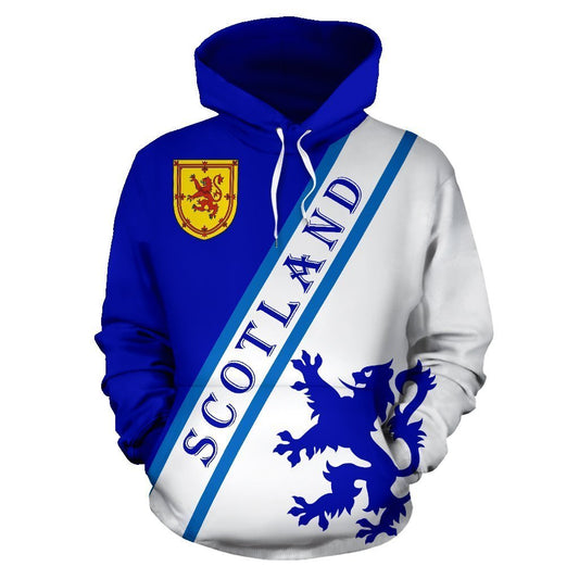 Scottish Rampant Lion Shield Hoodie-Apparel-HD09-Hoodie-S-Vibe Cosy™