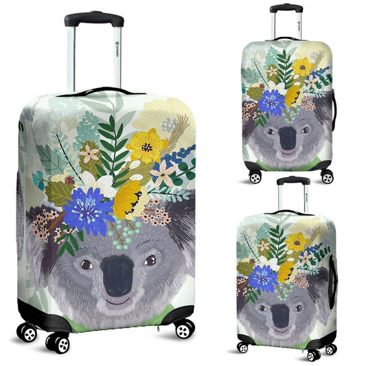 Australia Koala Luggage Cover 02 k7-LUGGAGE COVERS-HP Arts-Luggage Covers - Australia Koala Luggage Cover 02 K2-Small 18-22 in / 45-55 cm-Vibe Cosy™