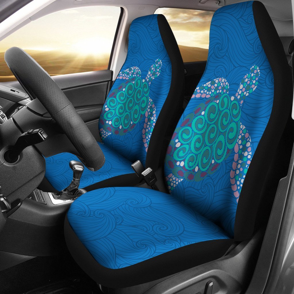 Turtle Car Seat Covers 03 - AH-CAR SEAT COVERS-Alohawaii-Car Seat Covers-Universal Fit-White-Vibe Cosy™