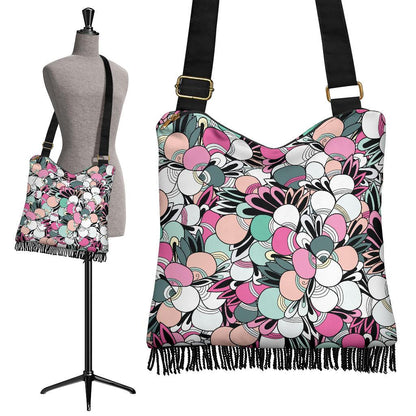 Funky Patterns in Candy - Crossbody Boho Bag-Amaze Style™-Crossbody Boho Handbag - Funky Patterns in Candy - Crossbody Boho Bag-One Size-Vibe Cosy™