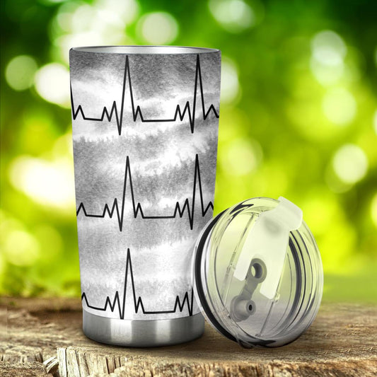 Tumbler Heartbeat-Amaze Style™-Tumbler - Tumbler Heartbeat-20oz Large-Vibe Cosy™
