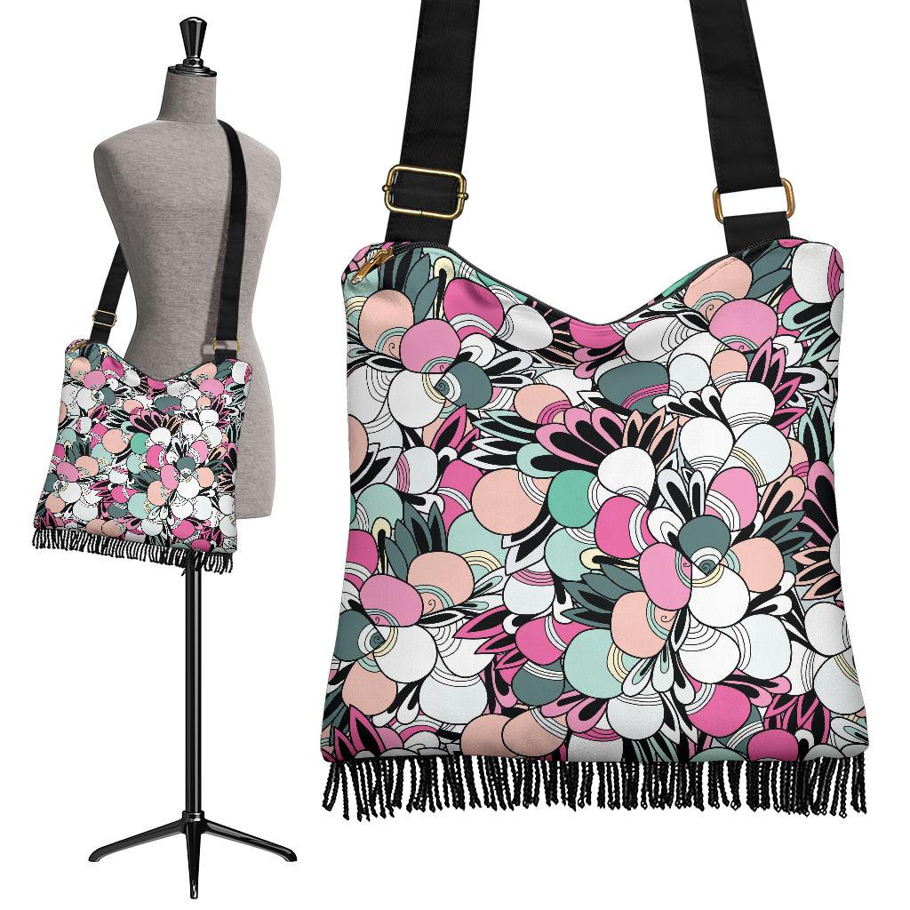 Funky Patterns in Candy - Crossbody Boho Bag-Amaze Style™-Crossbody Boho Handbag - Funky Patterns in Candy - Crossbody Boho Bag-One Size-Vibe Cosy™