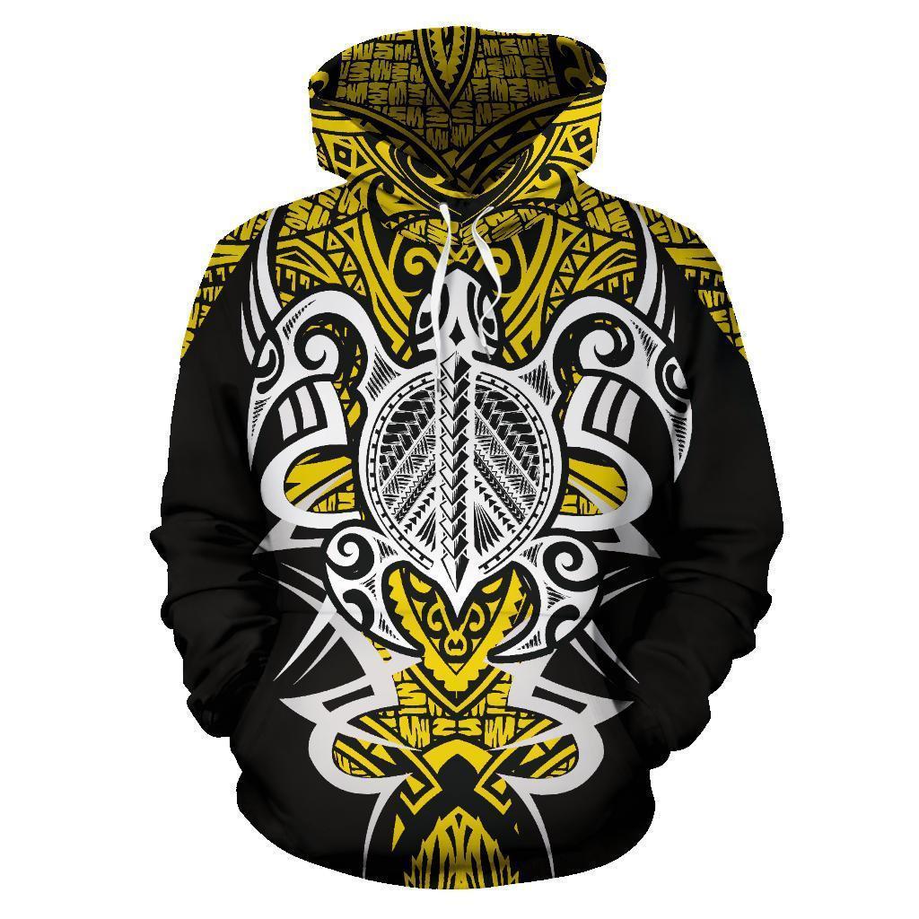 Samoan Turtle Polynesian Hoodie - Armor Style-ALL OVER PRINT HOODIES (P)-PL8386-Hoodie-S-Vibe Cosy™