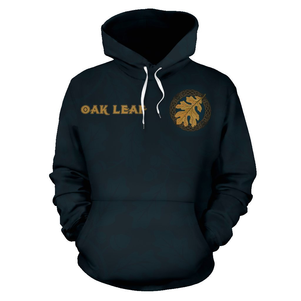 Oak Leaf Viking All Over Hoodie-ALL OVER PRINT HOODIES (P)-HP Arts-Hoodie-S-Vibe Cosy™