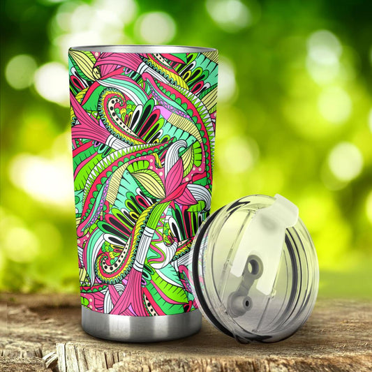 Funky Patterns (Rainbow) - Travel Tumbler-Amaze Style™-Tumbler - Funky Patterns (Rainbow) - Travel Tumbler-20oz Large-Vibe Cosy™