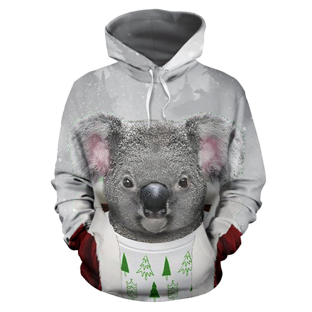 Australia Koala Claus Christmas™ Hoodie-ALL OVER PRINT HOODIES (P)-HP Arts-Hoodie-S-Vibe Cosy™