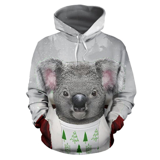 Australia Koala Claus Christmas™ Hoodie-ALL OVER PRINT HOODIES (P)-HP Arts-Hoodie-S-Vibe Cosy™