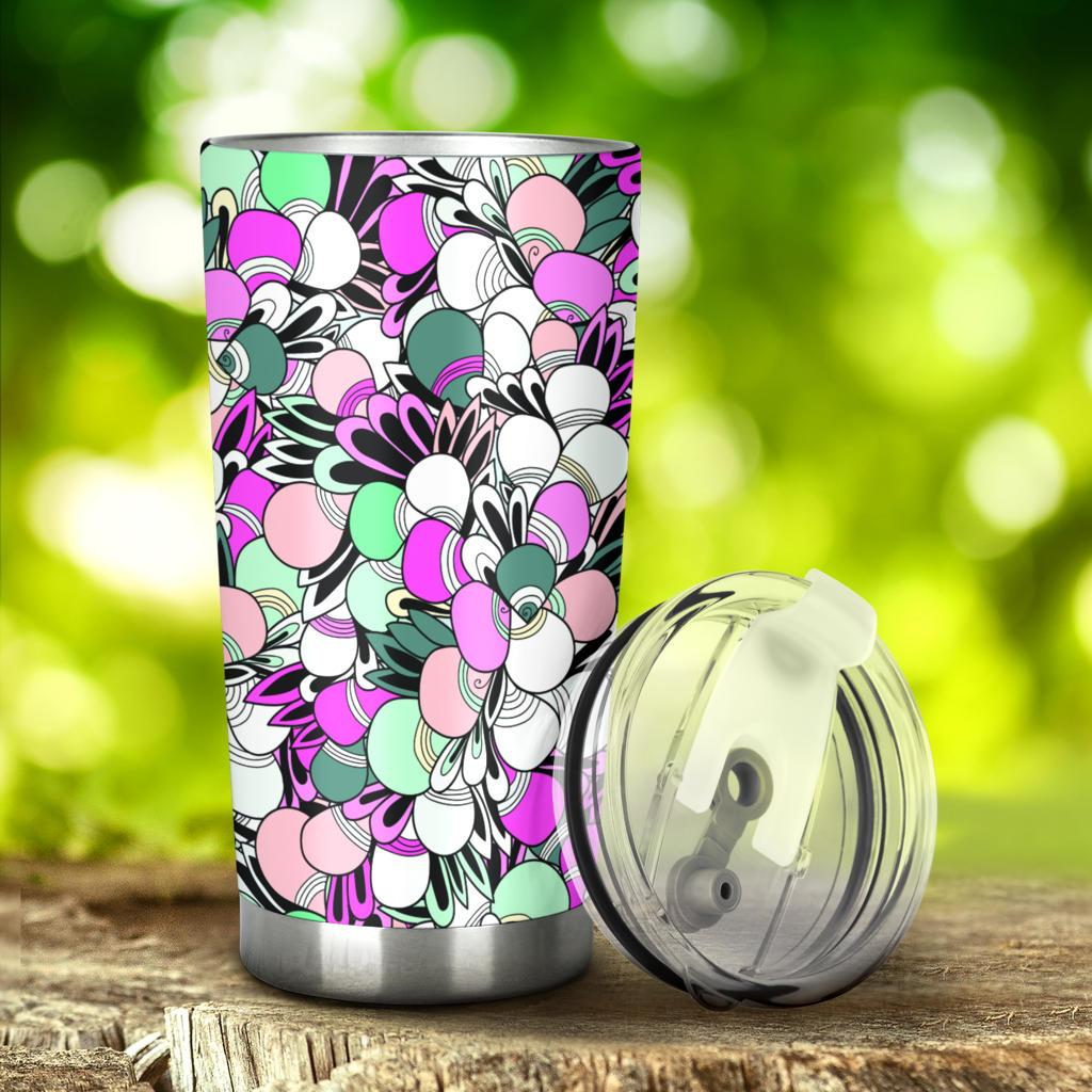 Funky Patterns in Candy - Travel Tumbler-Amaze Style™-Tumbler - Funky Patterns in Candy - Travel Tumbler-20oz Large-Vibe Cosy™