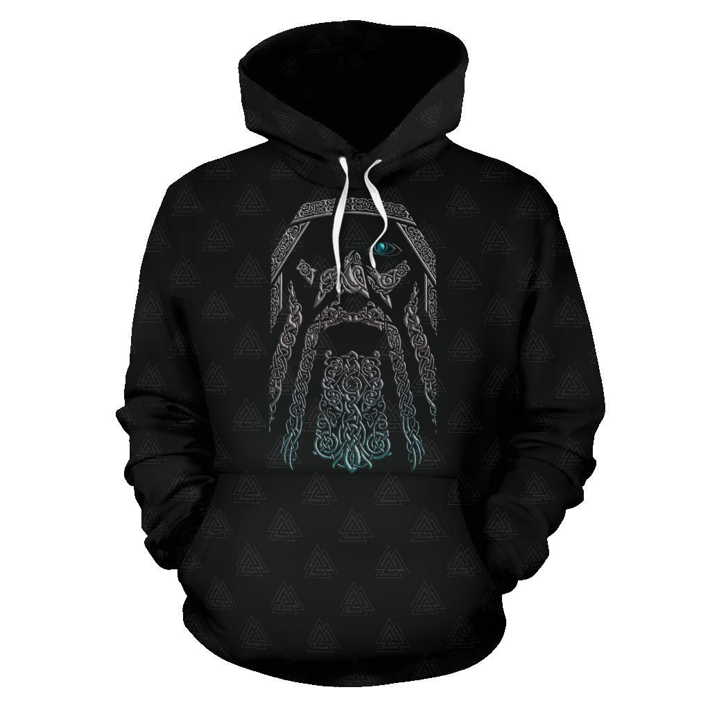 Odin (Wutan) - Viking Valhalla Hoodie A7-ALL OVER PRINT HOODIES (P)-HP Arts-Hoodie-S-Black-Vibe Cosy™