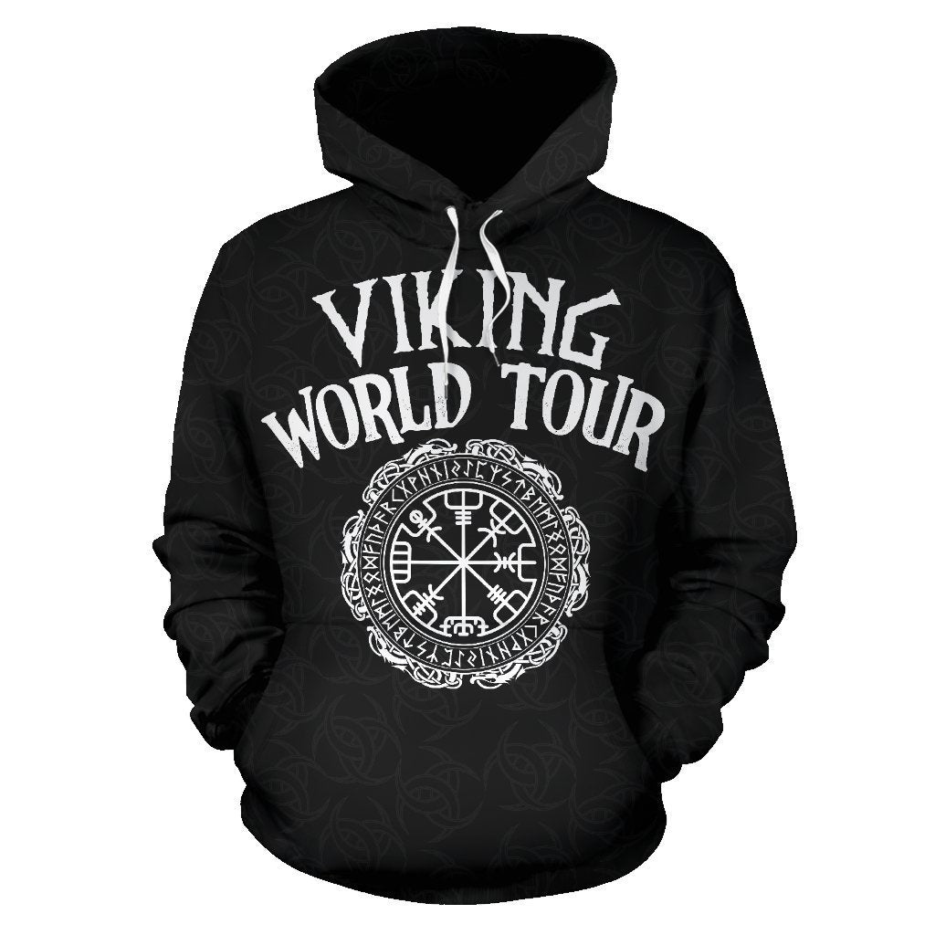 Viking World Tour - Hoodie A7-ALL OVER PRINT HOODIES (P)-HP Arts-Hoodie-S-Black-Vibe Cosy™