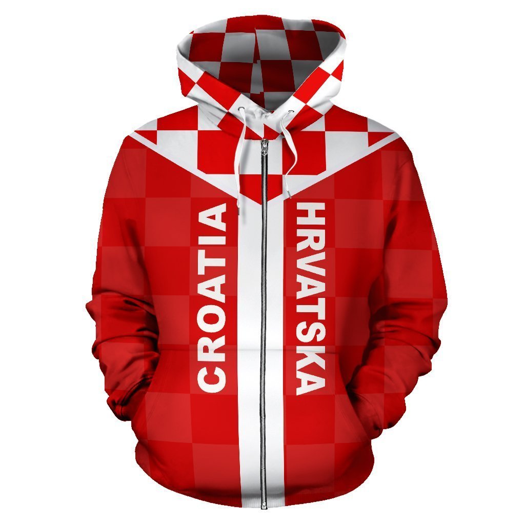 Neo Croatia Zip Hoodie A6-Apparel-Khanh Arts-Hoodie-S-Vibe Cosy™