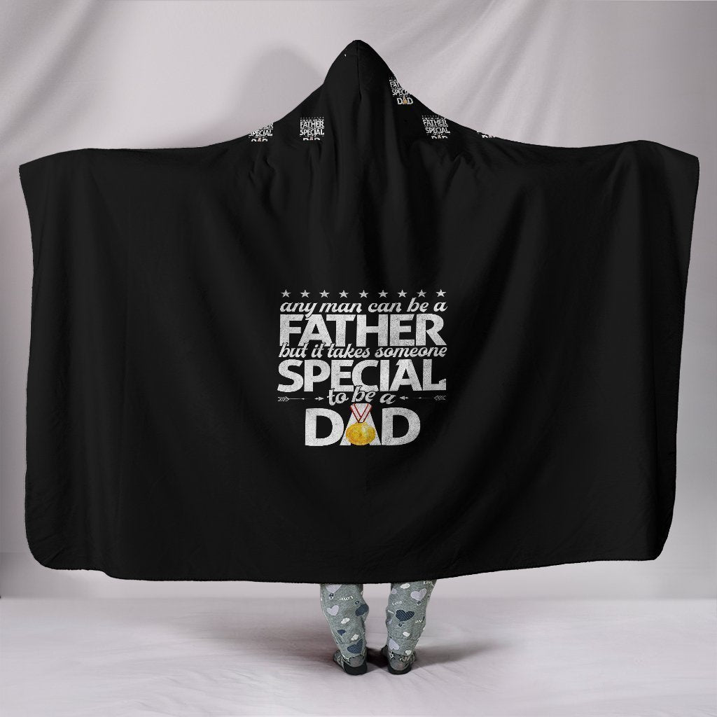 Custom Hoodie Blanket For a Special Dad-6teenth World™-Hooded Blanket-Youth 60"x45"-Vibe Cosy™