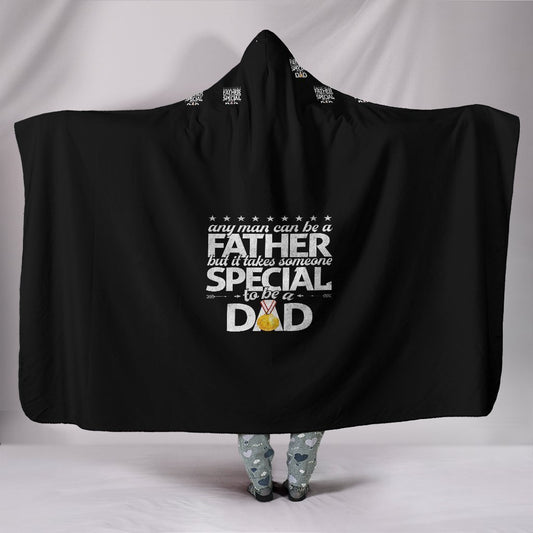 Custom Hoodie Blanket For a Special Dad-6teenth World™-Hooded Blanket-Youth 60"x45"-Vibe Cosy™
