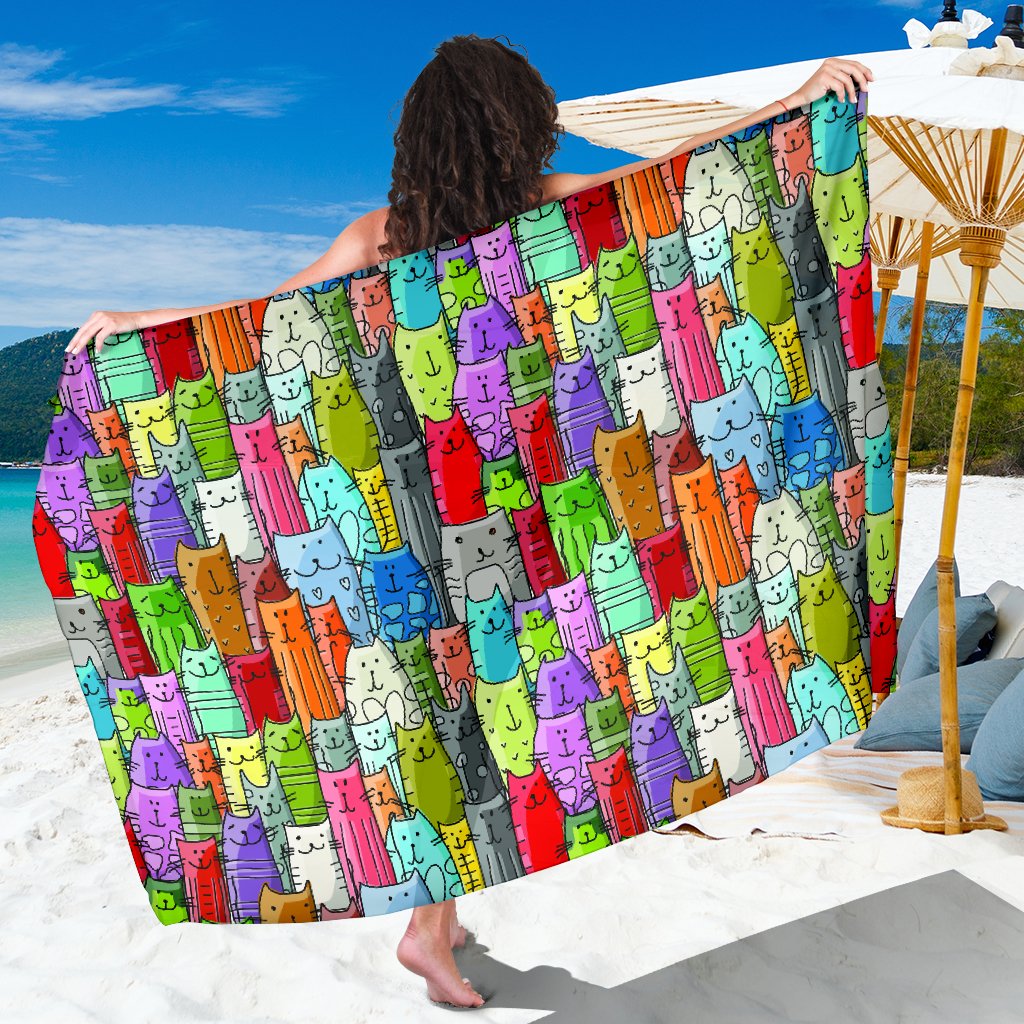 Gatti Colorati - Pareo -Amaze Style™-Gatti Colorati - Pareo -Vibe Cosy™