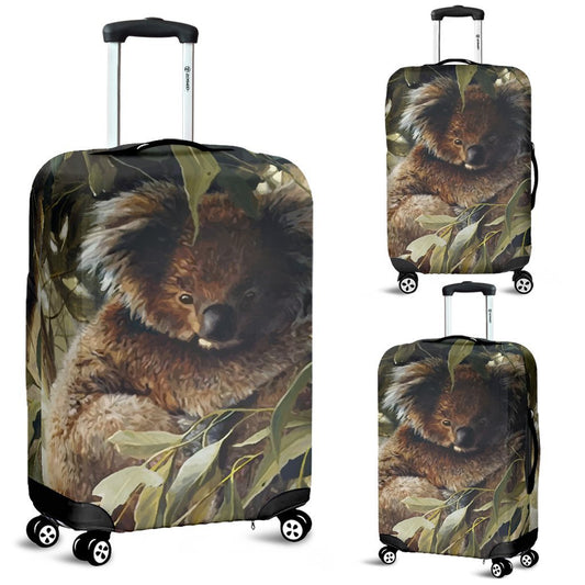 Australia Koala Luggage Cover k7-LUGGAGE COVERS-HP Arts-Luggage Covers - Australia Koala Lugagge Cover K2-Small 18-22 in / 45-55 cm-Vibe Cosy™