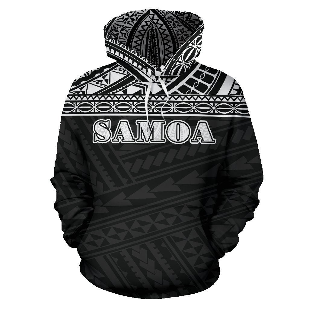 Polynesian All Over Hoodie - Samoa Black Version - BN01-ALL OVER PRINT HOODIES (P)-Phaethon-Hoodie-S-Vibe Cosy™