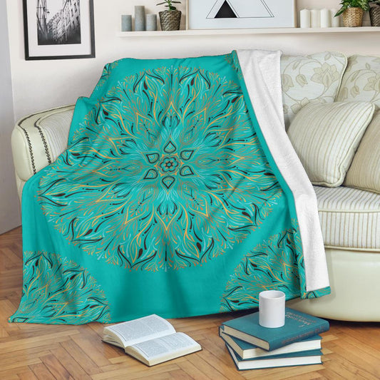 Mandala P1 (Tiffany Girl) - Throw Blankets-Amaze Style™-Premium BlanketMandala P1 (Tiffany Girl) - Throw Blankets-Youth (56 x 43 inches / 140 x 110 cm)-Vibe Cosy™