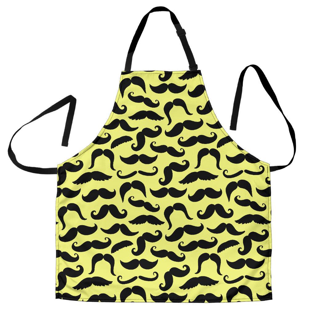 Mustache Yellow Apron-Amaze Style™-Mustache Yellow Apron-Vibe Cosy™