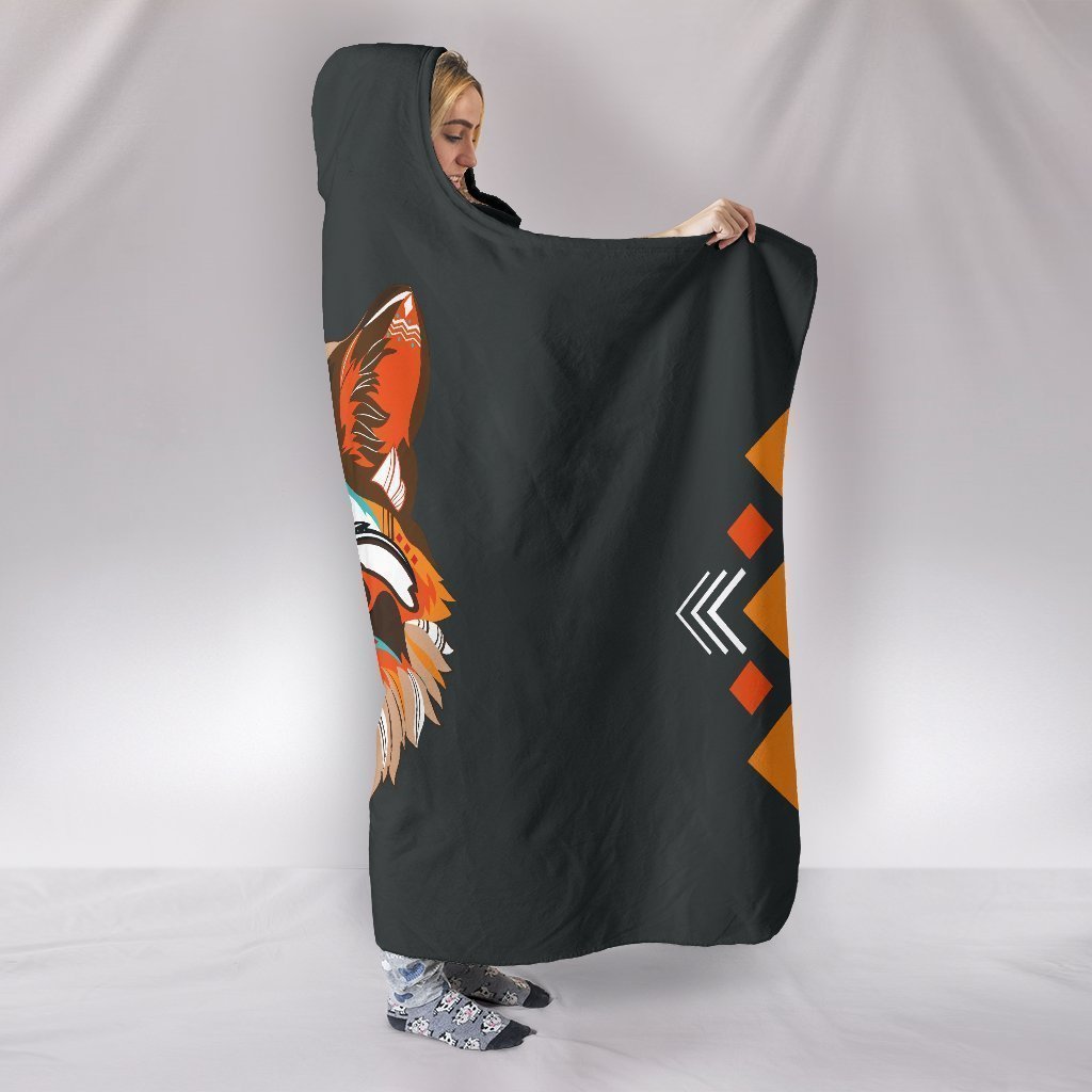 Custom Hoodie Blanket - Wolf Me-6teenth World™-Hooded Blanket-Youth 60"x45"-Vibe Cosy™