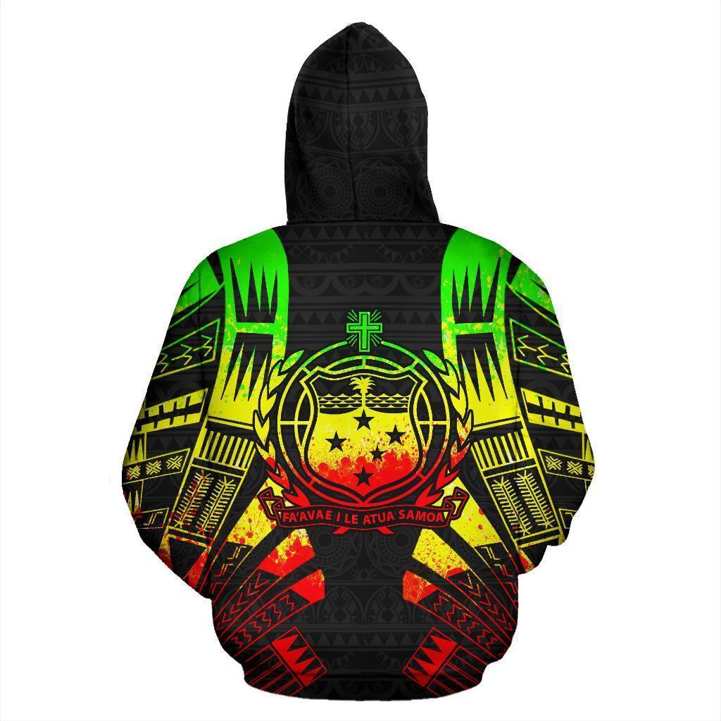 Samoa All Over Hoodie - Reggae Color Tattoo Style - BN01-ALL OVER PRINT HOODIES (P)-Phaethon-Hoodie-S-Vibe Cosy™