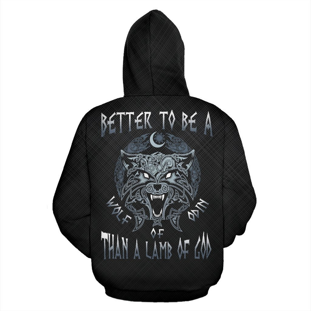 Viking Wolf Of Odin Pullover Hoodie A7-ALL OVER PRINT HOODIES (P)-HP Arts-Hoodie-S-Black-Vibe Cosy™