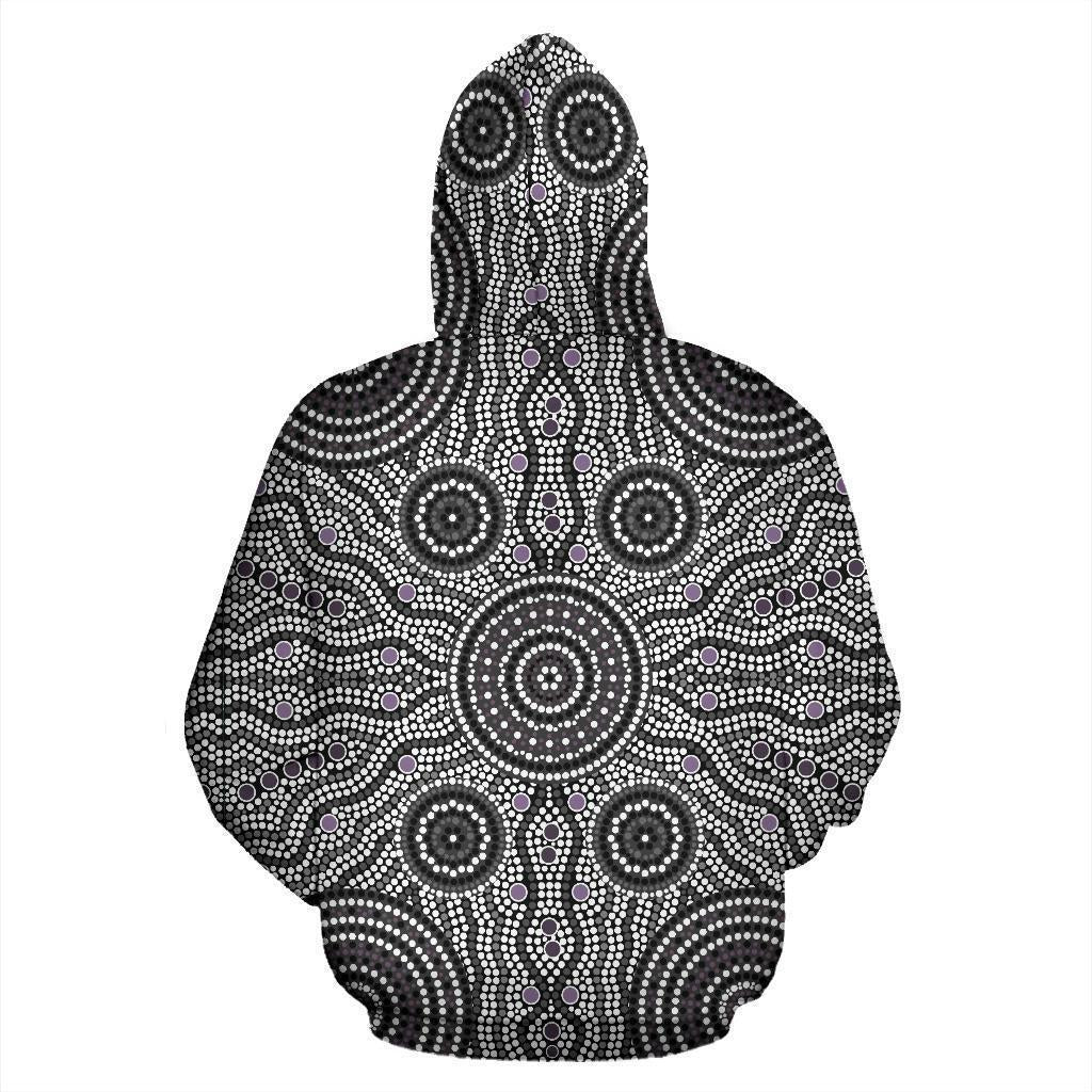 Australia All Over Hoodie Australia Pattern- NNK1478-Apparel-PL8386-Zip-up Hoodie-S-Vibe Cosy™