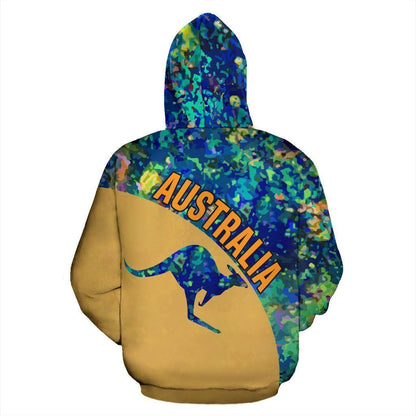 Australia Kangaroo Hoodie Opal - NNK1422-Apparel-NNK-Hoodie-S-Vibe Cosy™