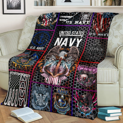 US Navy 3D All Over Printed Blanket