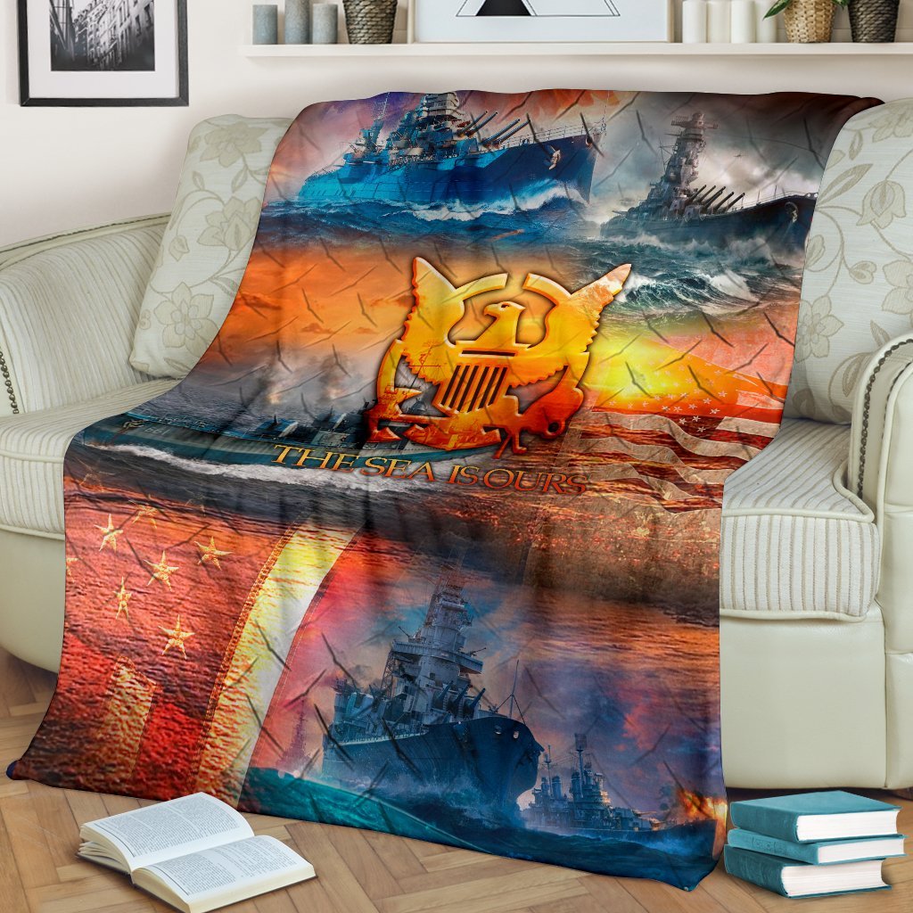 US Navy 3D All Over Printed Blanket