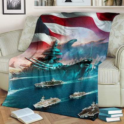 US Navy 3D All Over Printed Blanket
