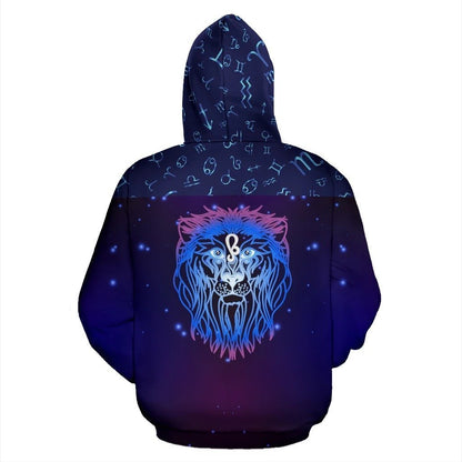 Leo Zodiac All Over Hoodie NTH140855-Apparel-NTH-Hoodie-S-Vibe Cosy™