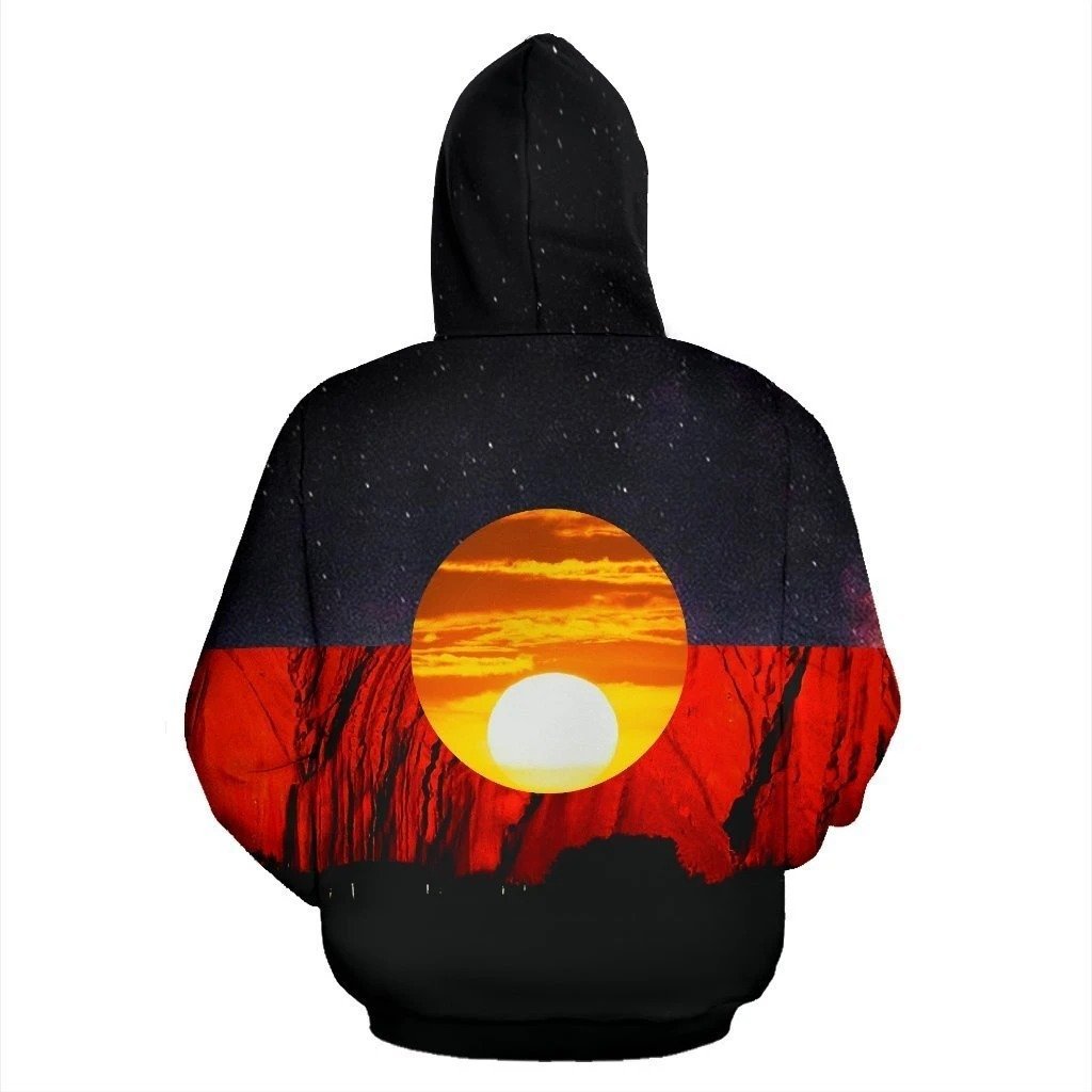 Australia Koori Kangaroo Aboriginal Flag™ All Over Print Hoodies HC - Amaze Style™-Apparel