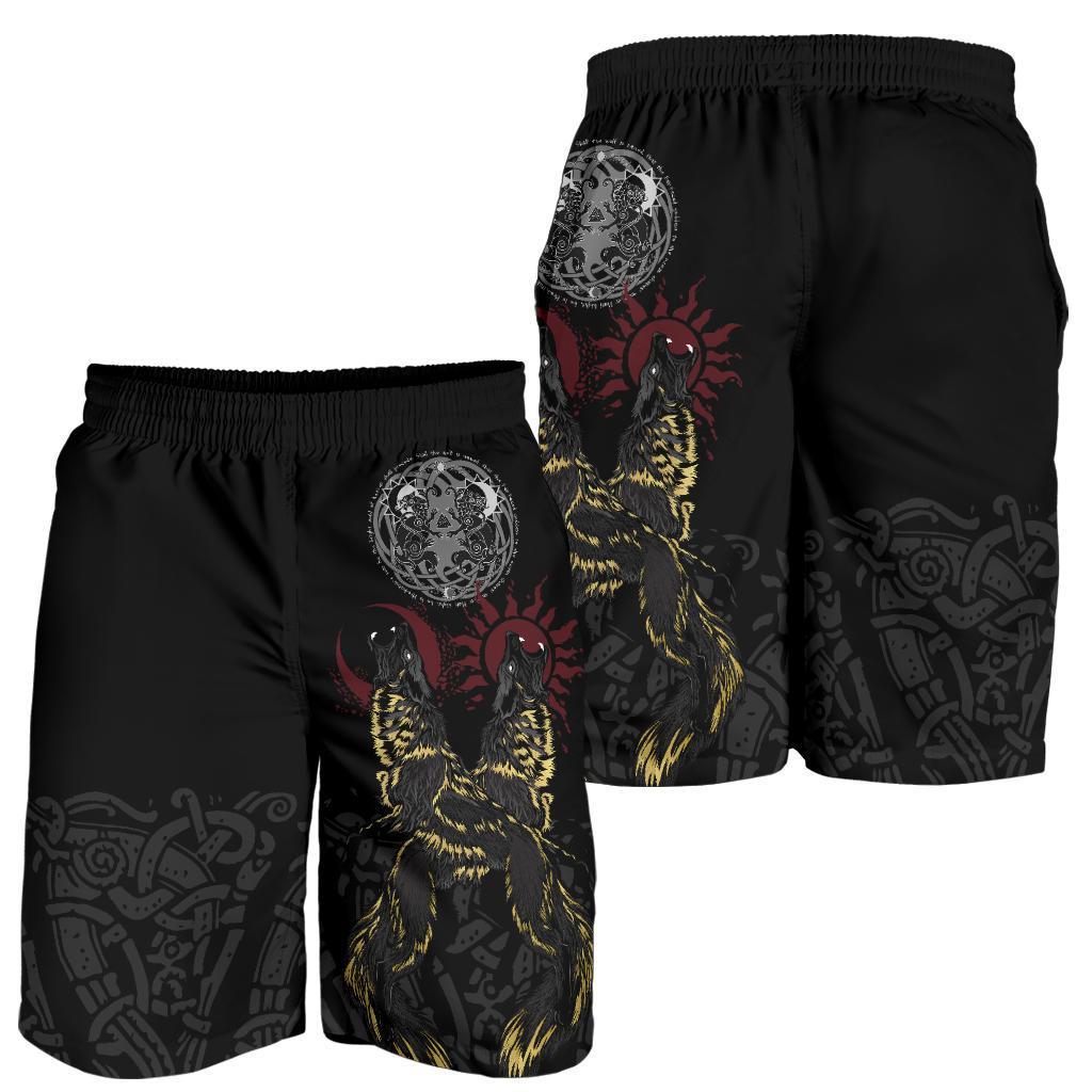 Vikings - The Wolves Skoll and Hati-Apparel-HP Arts-Shorts-S-Vibe Cosy™