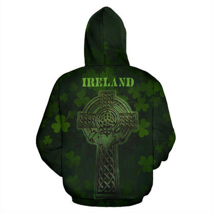 Irish Celtic Cross Shamrock 3D All Over Printed Shirts For Men and Women TT0128-Apparel-TT-Hoodie-S-Vibe Cosy™