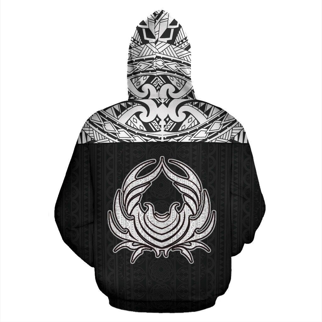 Cancer Zodiac - Poly All Over Hoodie Black Version NTH140849-Apparel-NTH-Hoodie-S-Vibe Cosy™