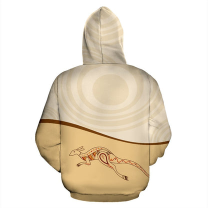 Aussie Kangaroo™ Zip-Up Hoodie-NNK1496-Apparel-PL8386-Hoodie-S-Vibe Cosy™