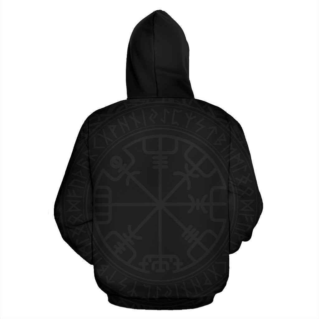 Viking Hoodie - Your First Mistake-ALL OVER PRINT HOODIES (P)-HP Arts-Hoodie-S-Black-Vibe Cosy™