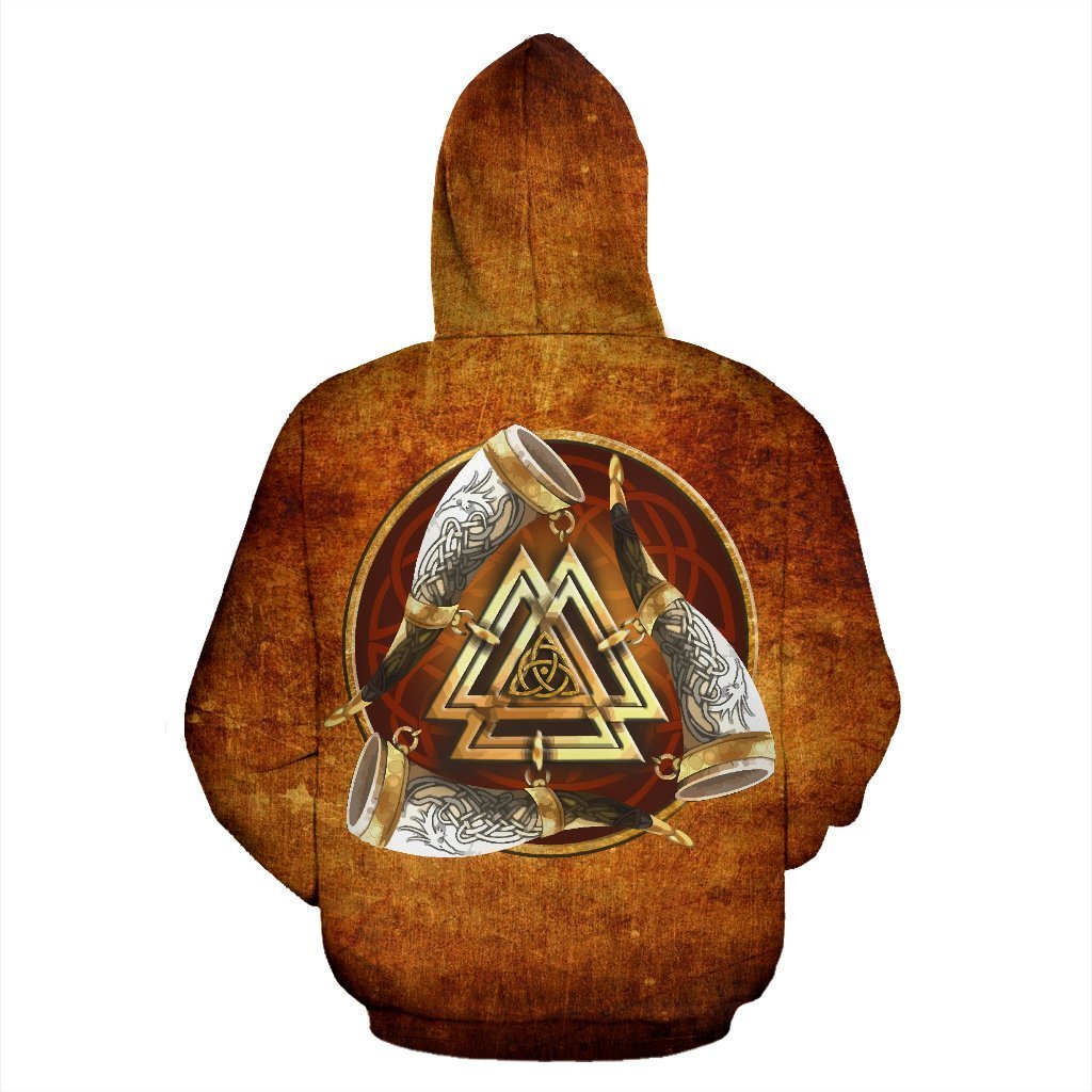 Viking Vintage All Over Hoodie - BN01-ALL OVER PRINT HOODIES (P)-HP Arts-Hoodie-S-Vibe Cosy™